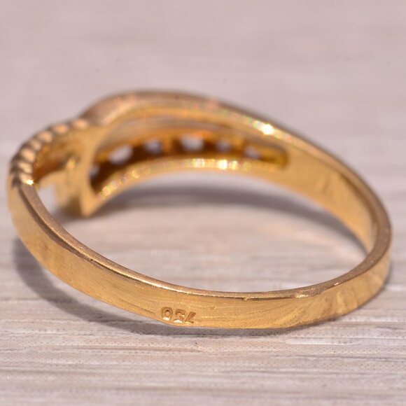 Rose Cut Diamond Ring in Yellow Gold - Picture 3 of 10